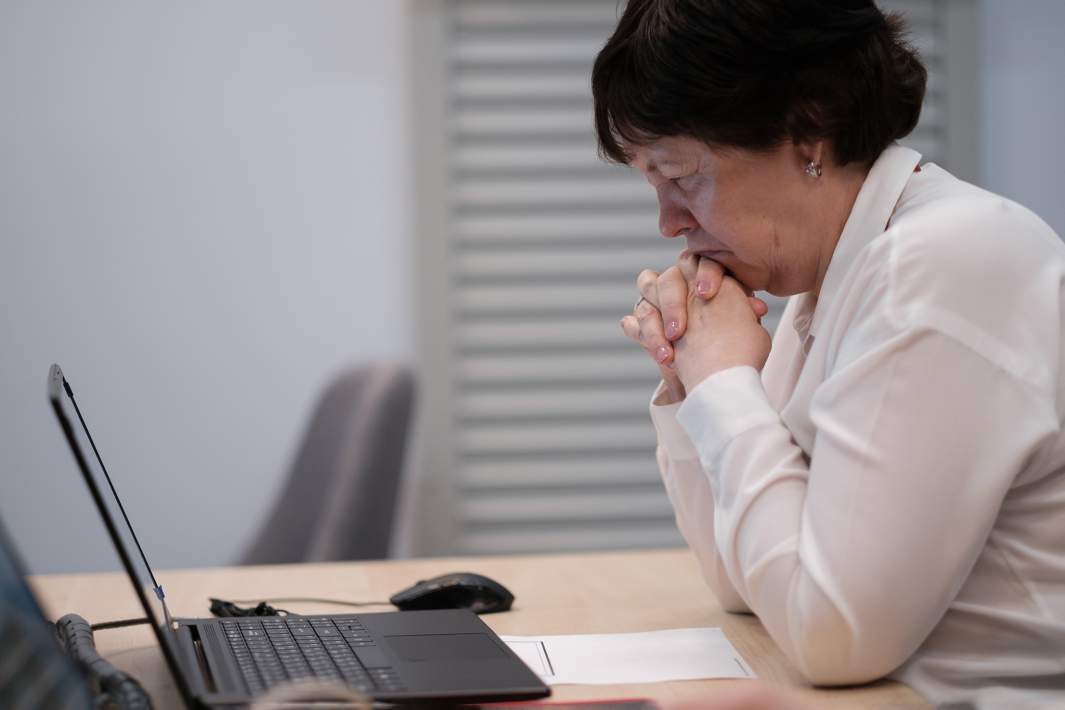 работа за компьютером