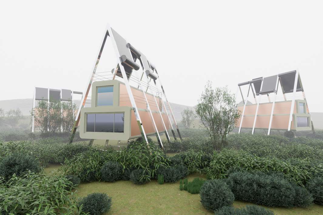 парящие дома