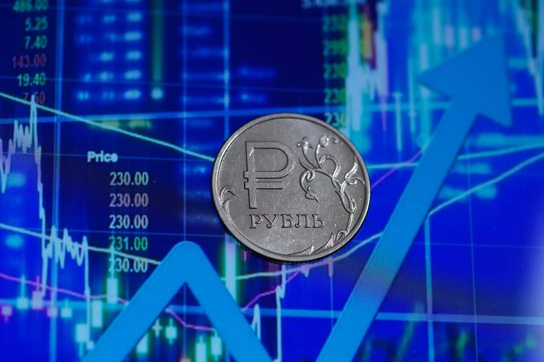 Рубль и график