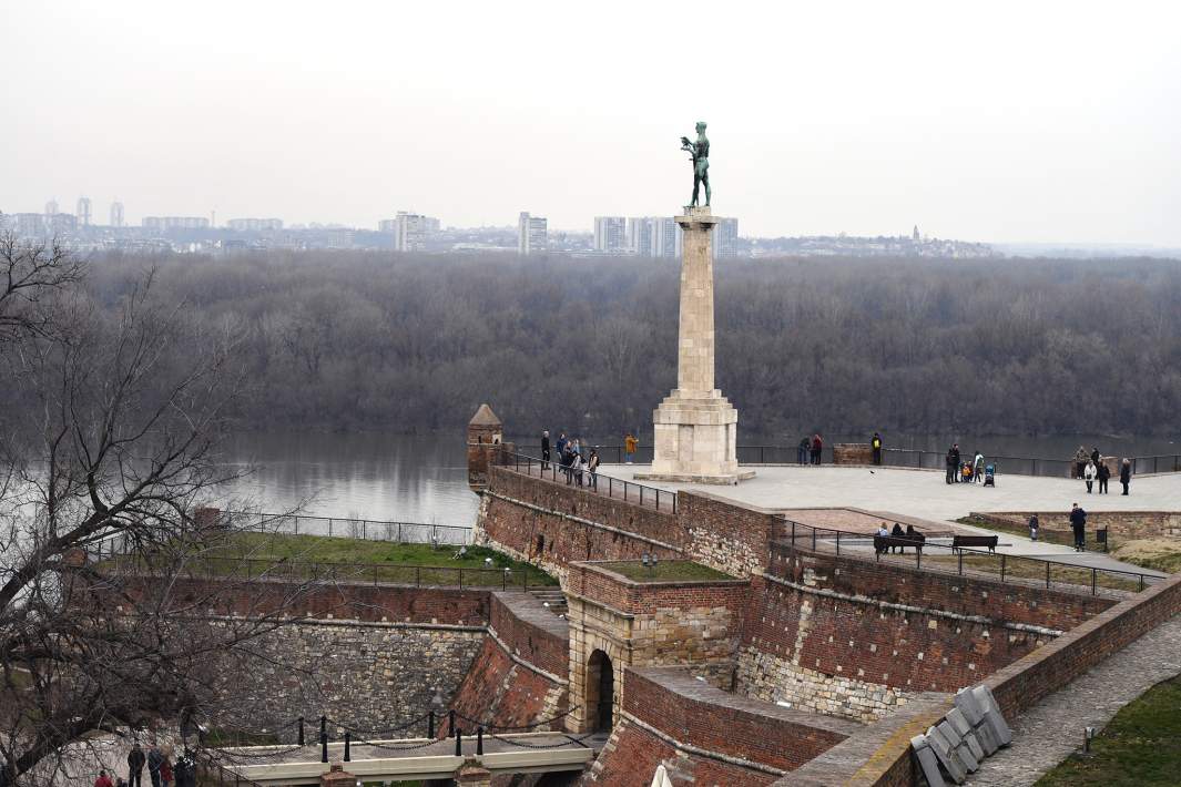 Памятник Победителю в крепости Камелегдан в Белграде