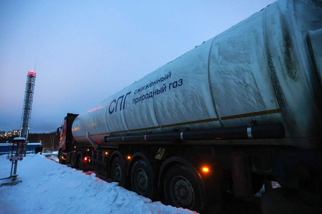 Автомобиль для перевозки сжиженного газа