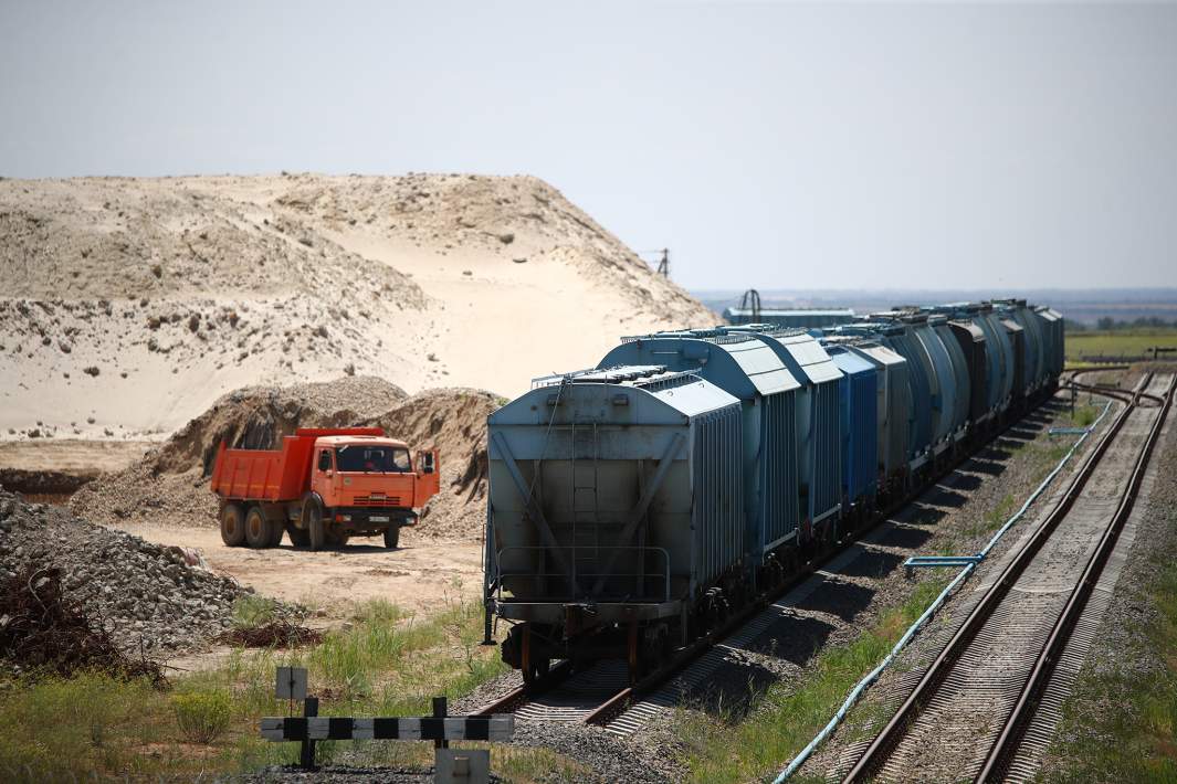 Погрузка удобрений 