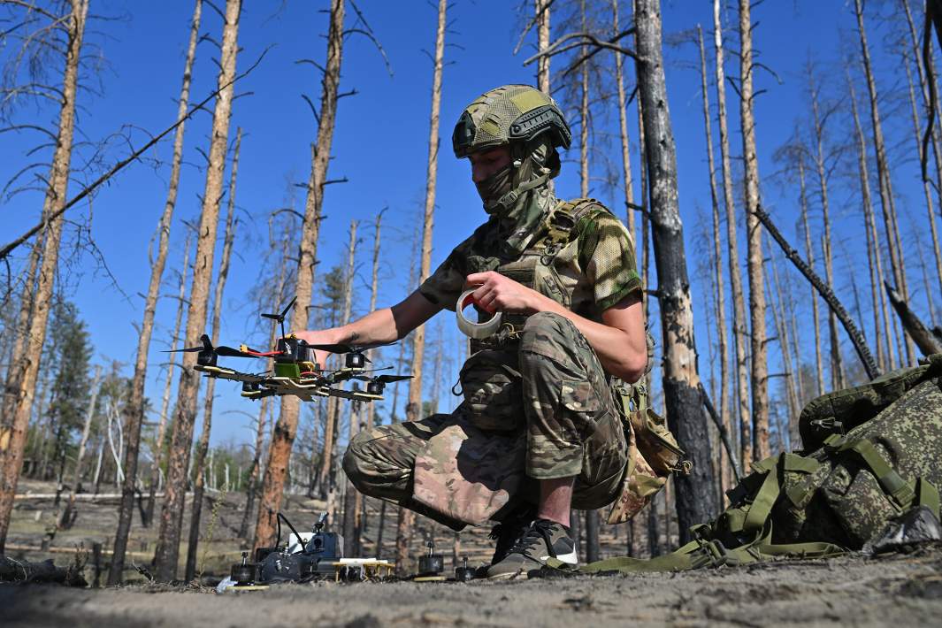 Боевая работа расчета FPV-дронов