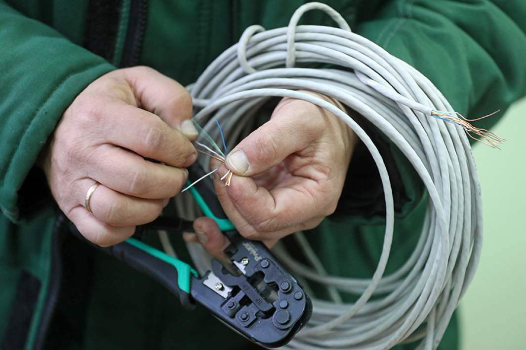 Во время подключения интернета