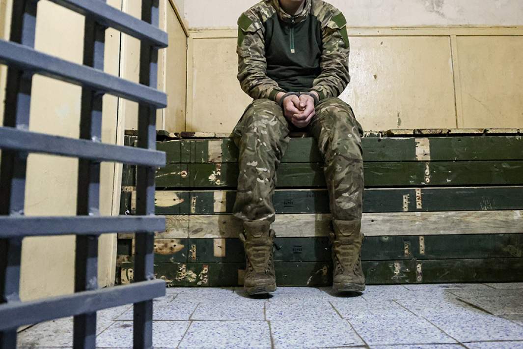 Пленный боец ВСУ 