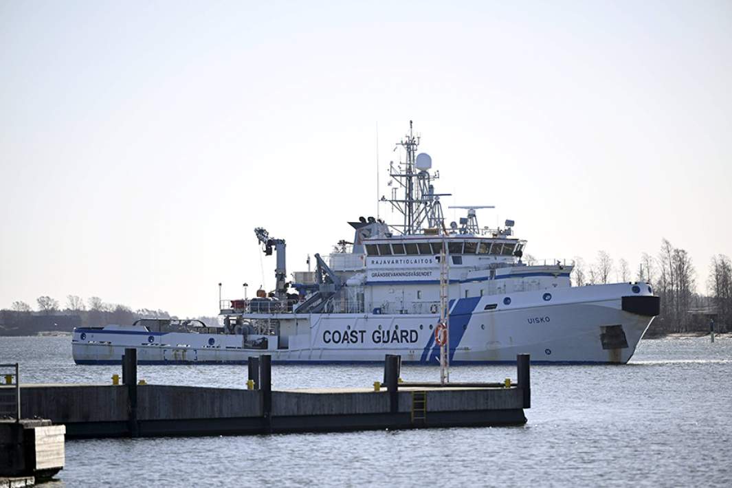 Корабль финской береговой охраны в Балтийском море