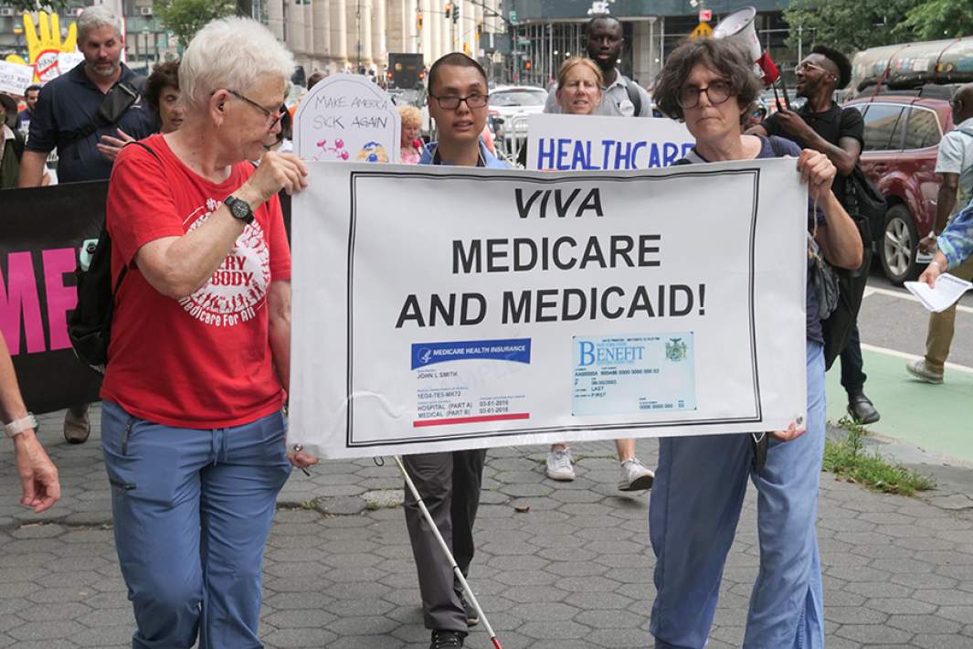 Протест в Нью-Йорке