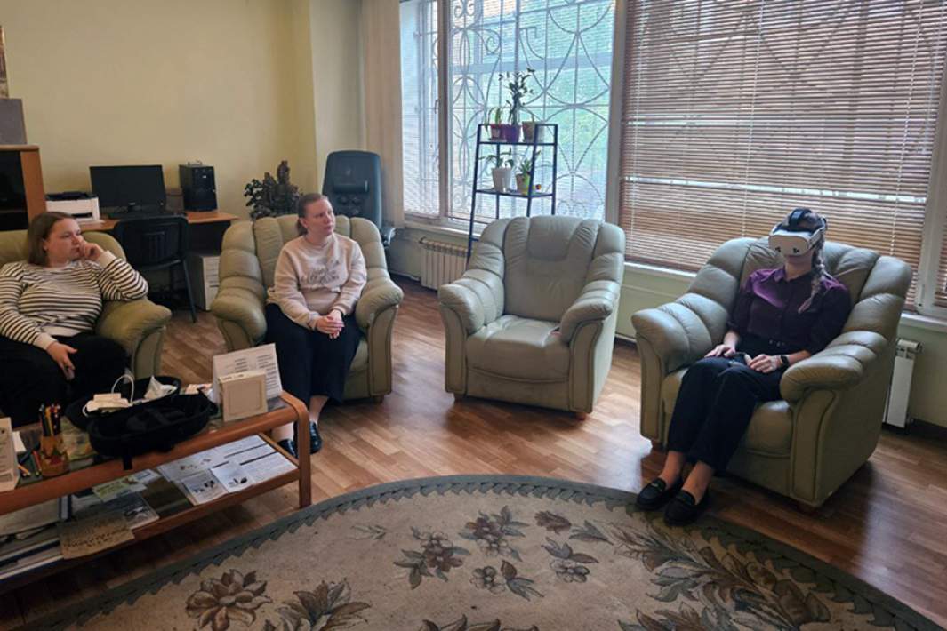 VR-шлем для снятия стресса