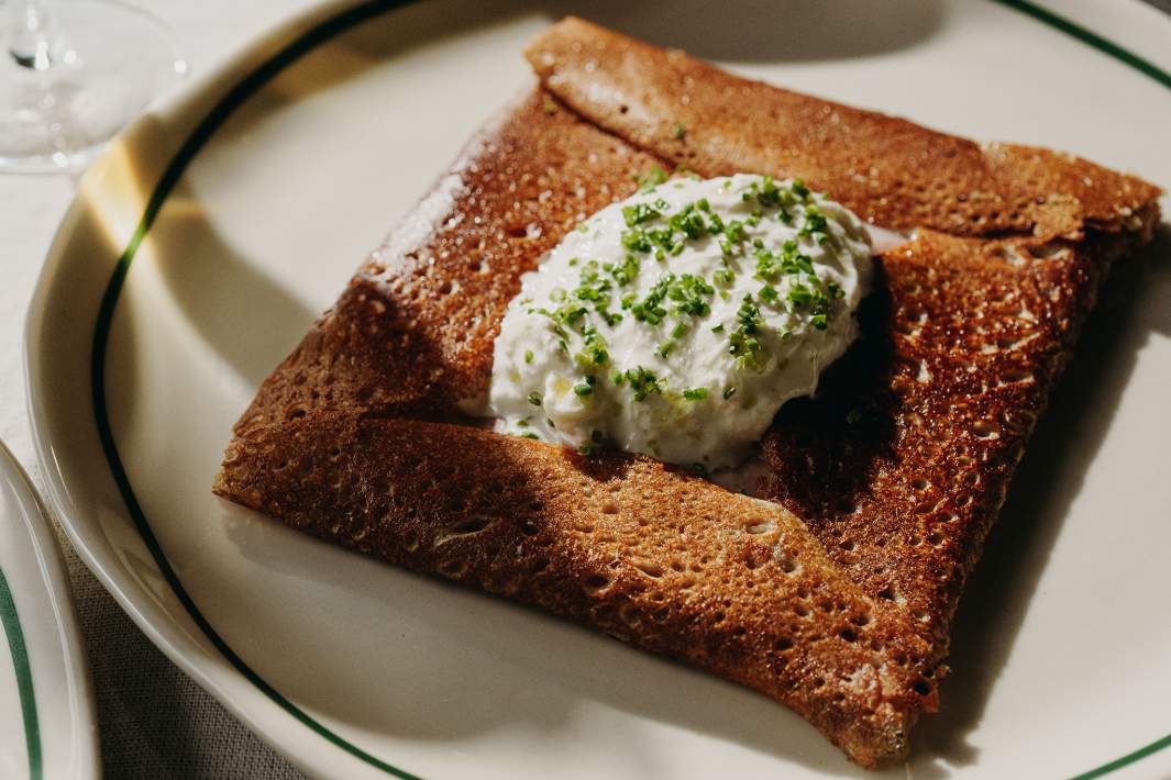 Гречневый блин-галета с сыром