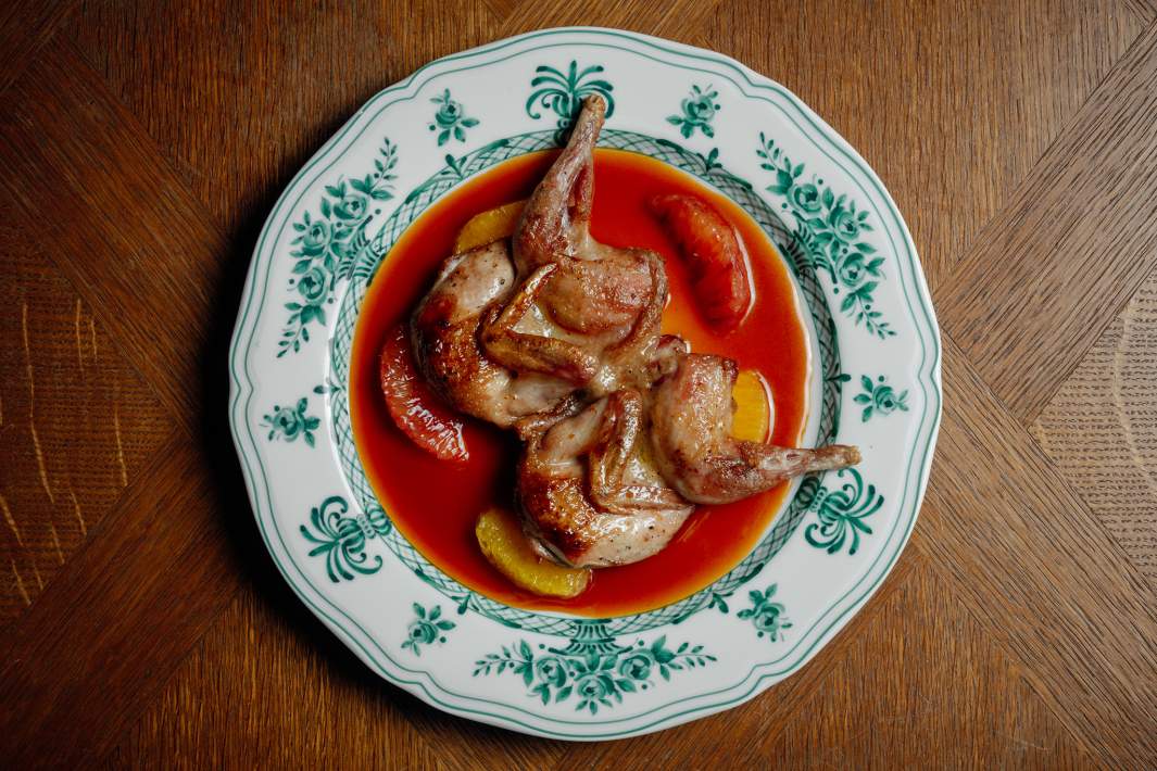 Перепелка в цитрусовом жу