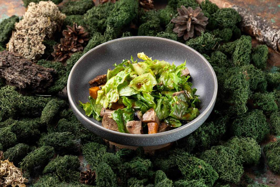 Салат с языком оленя