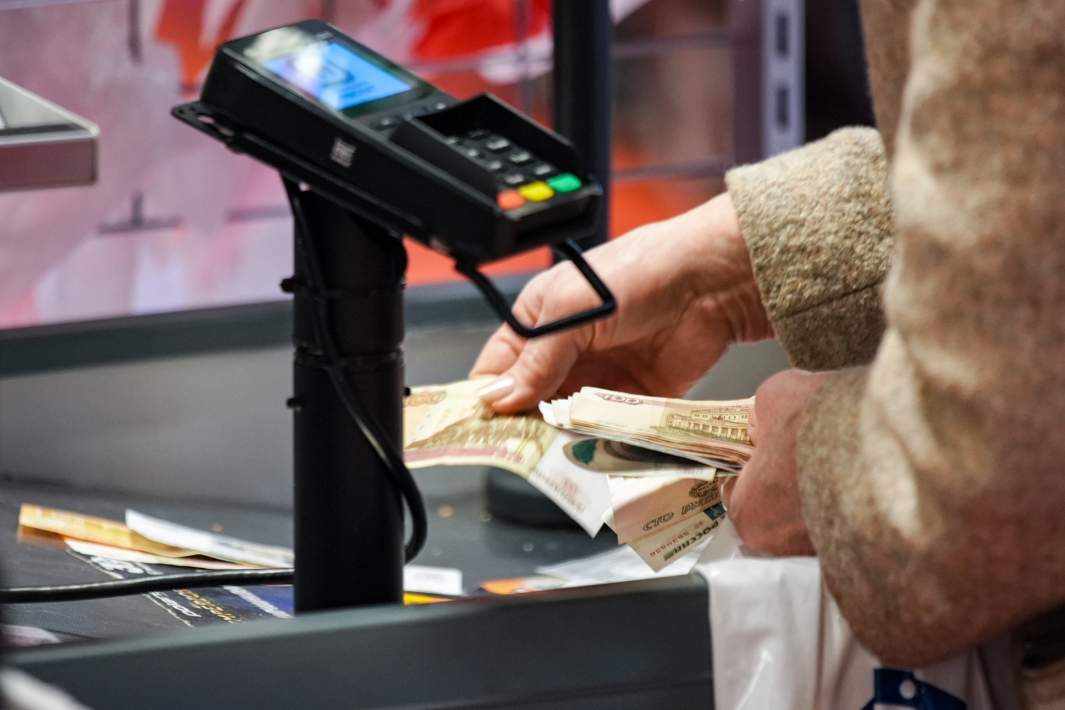 Оплата покупок в магазине розничной торговой сети