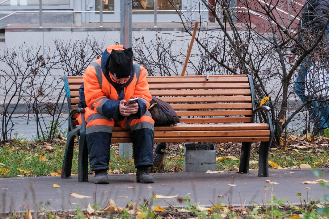 Дворник отдыхает 