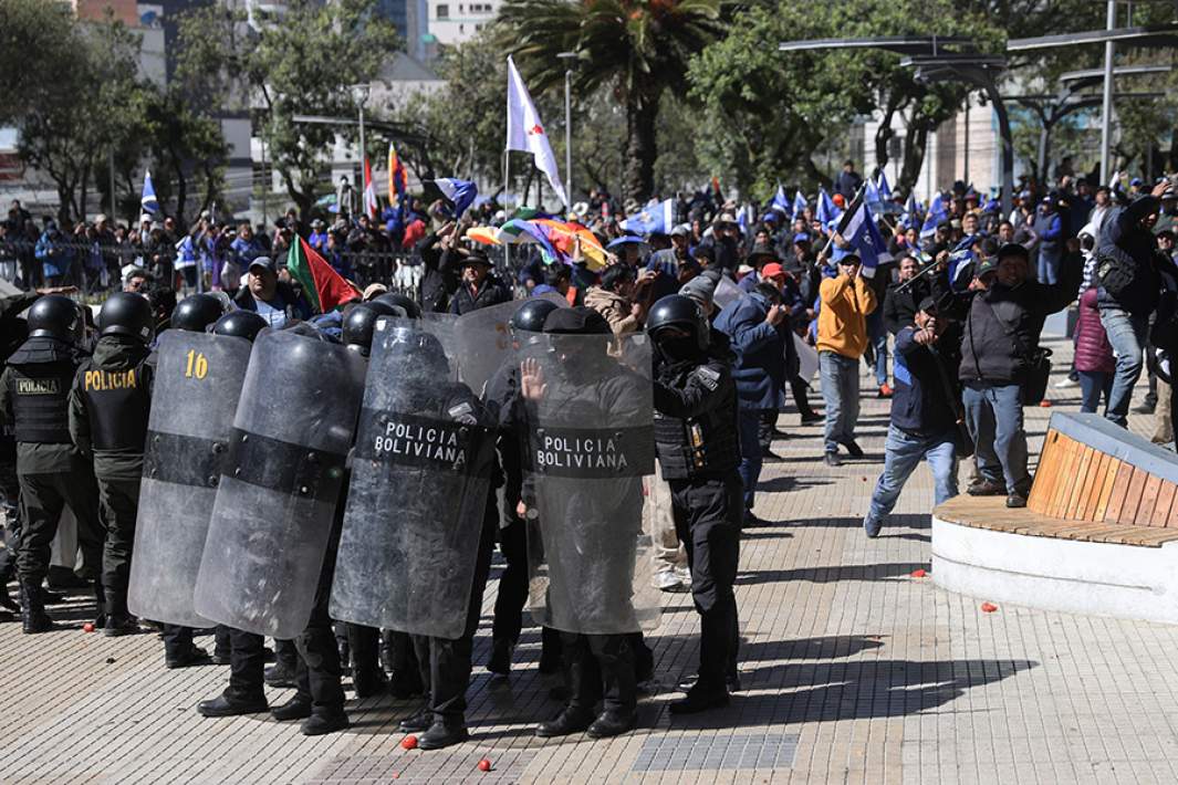протесты в Боливии
