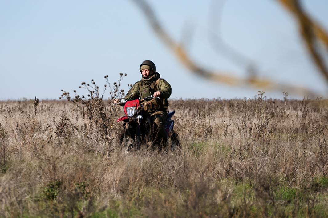 Мотоциклист в зоне СВО