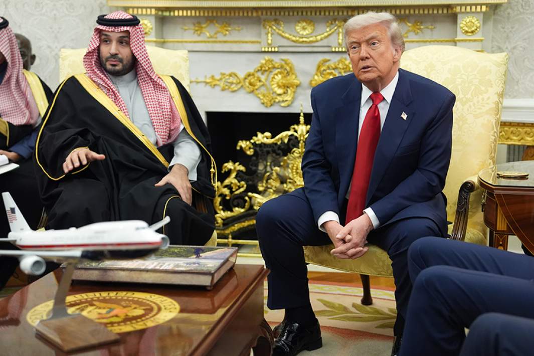 Наследный принц и премьер-министр Саудовской Аравии Мухаммед бен Сальман Аль Сауд и президент США Дональд Трамп