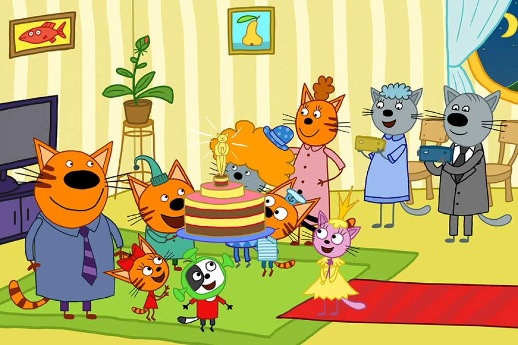 Кадр из мультфильма «Три кота»