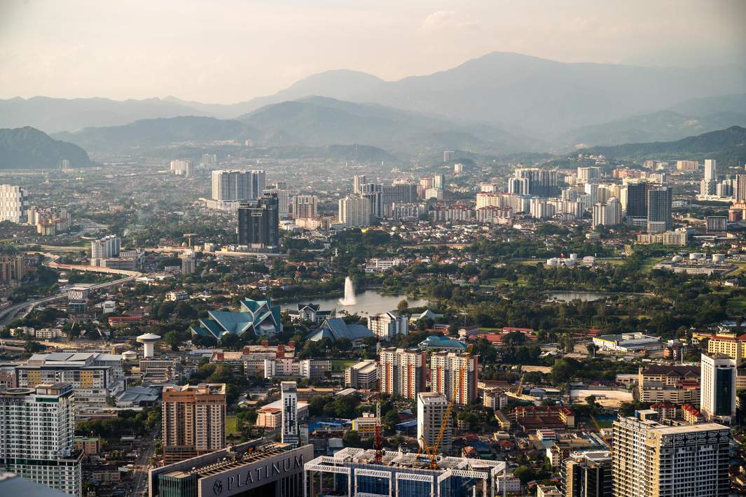 вид на город