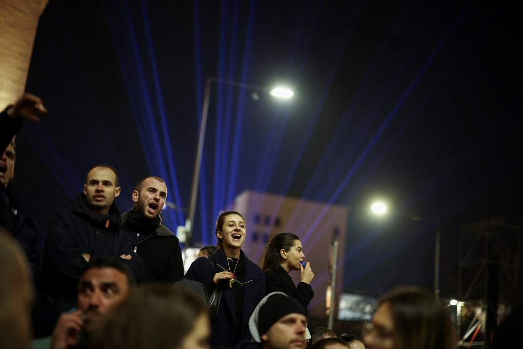 Митингующие в Болгарии 