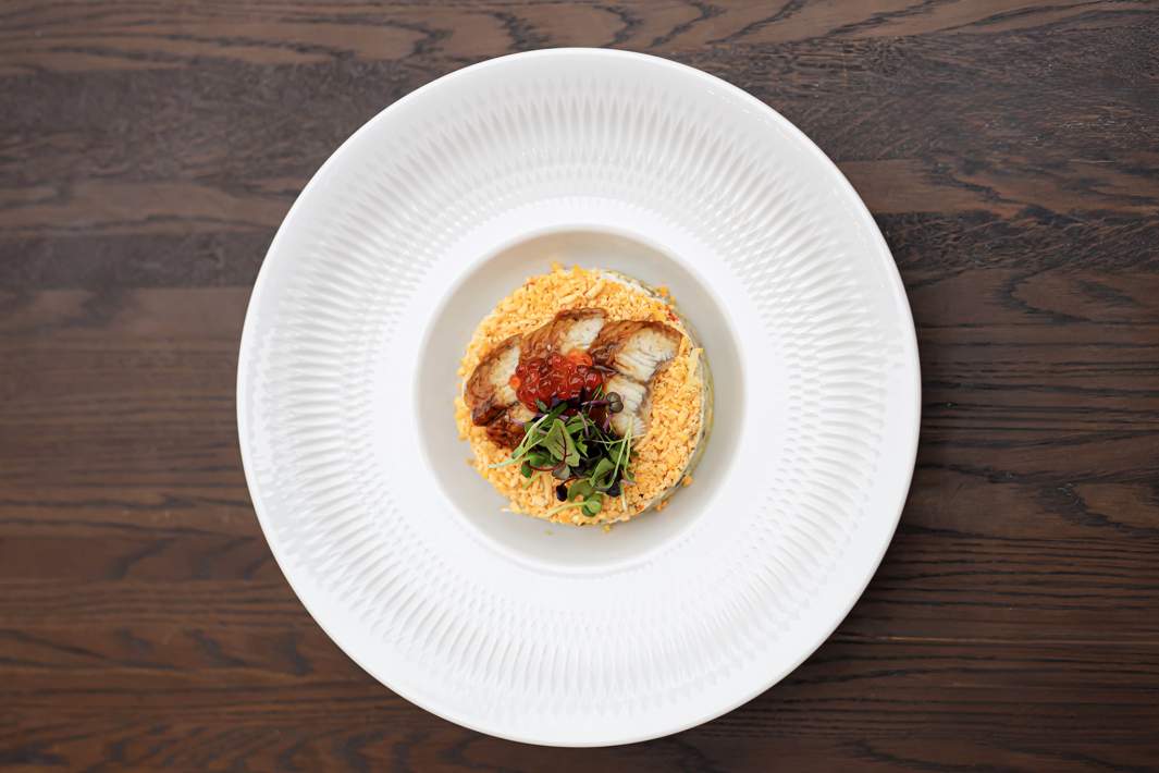 Салат мимоза с угрем