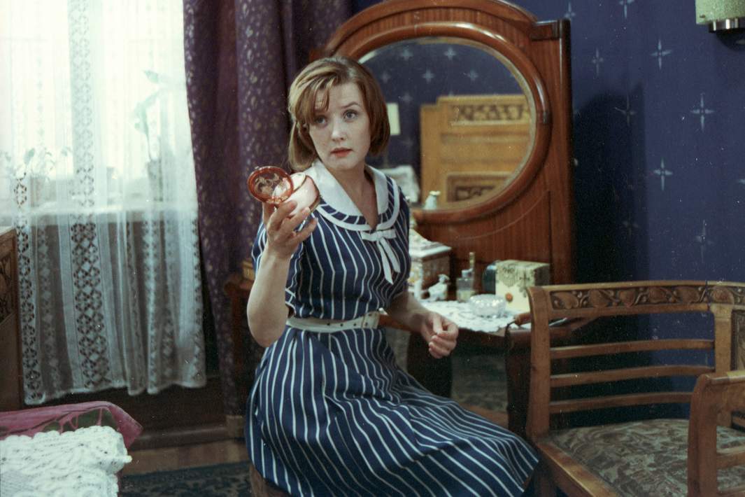Кадр из художественного фильма режиссера Владимира Меньшова «Москва слезам не верит». Актриса Вера Алентова в роли Катерины Тихомировой