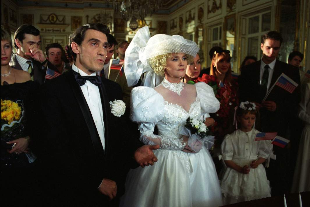 Актеры Валерий Гаркалин и Вера Алентова в фильме «Ширли-мырли»