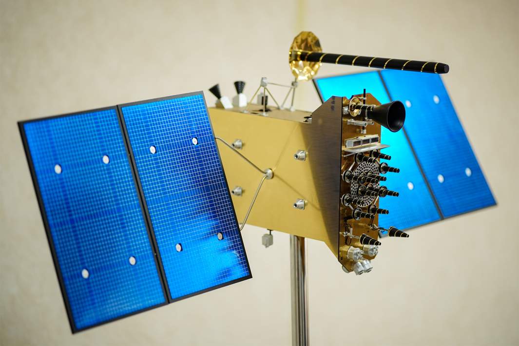 Модель космического аппарата российской глобальной навигационной системы