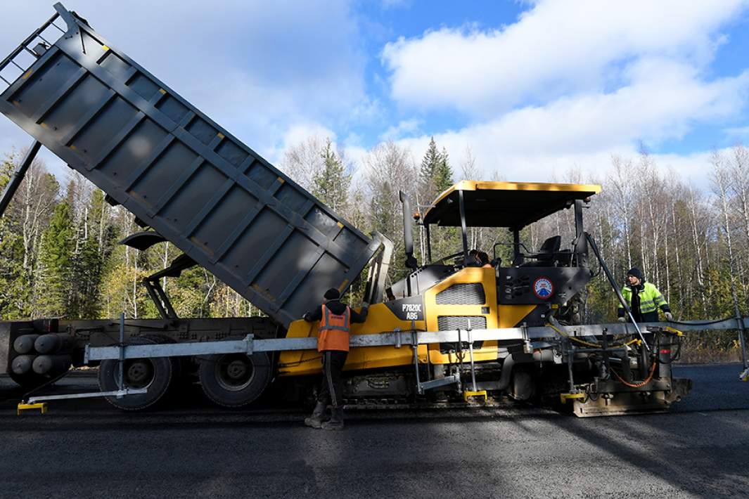 Укладка асфальта