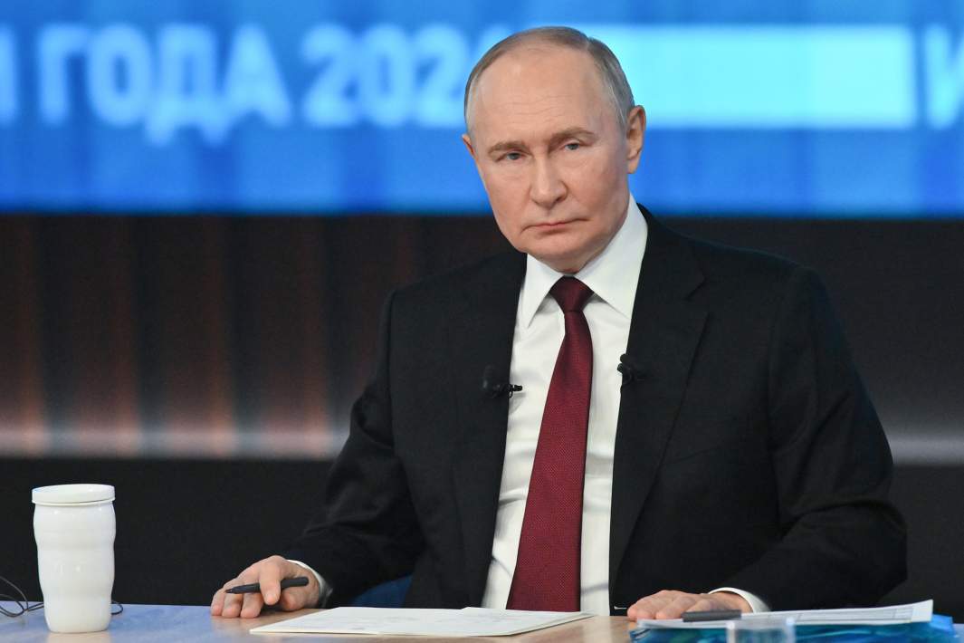 Президент РФ Владимир Путин проводит специальную программу «Итоги года с Владимиром Путиным» в Гостином дворе, 19 декабря 2024 года