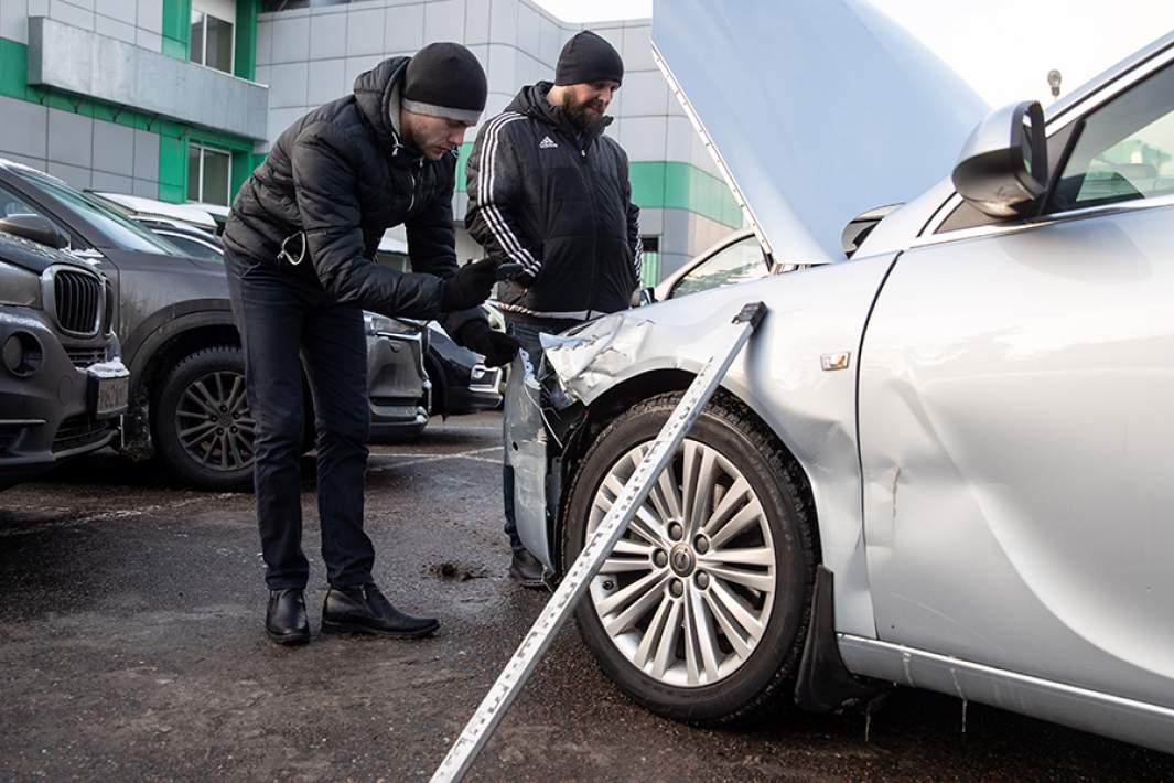 Осмотр транспортного средства, пострадавшего в дтп