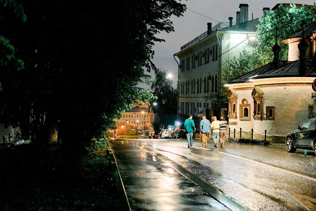 Кадр со съемок фильма «Здесь был Юра»