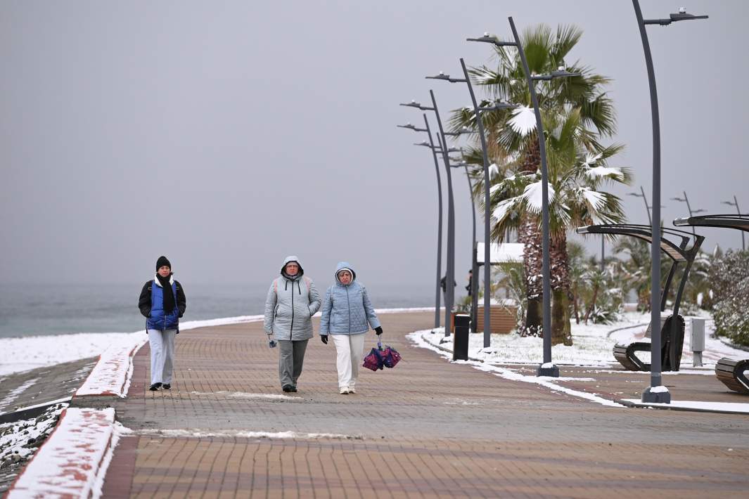 снег в Сочи