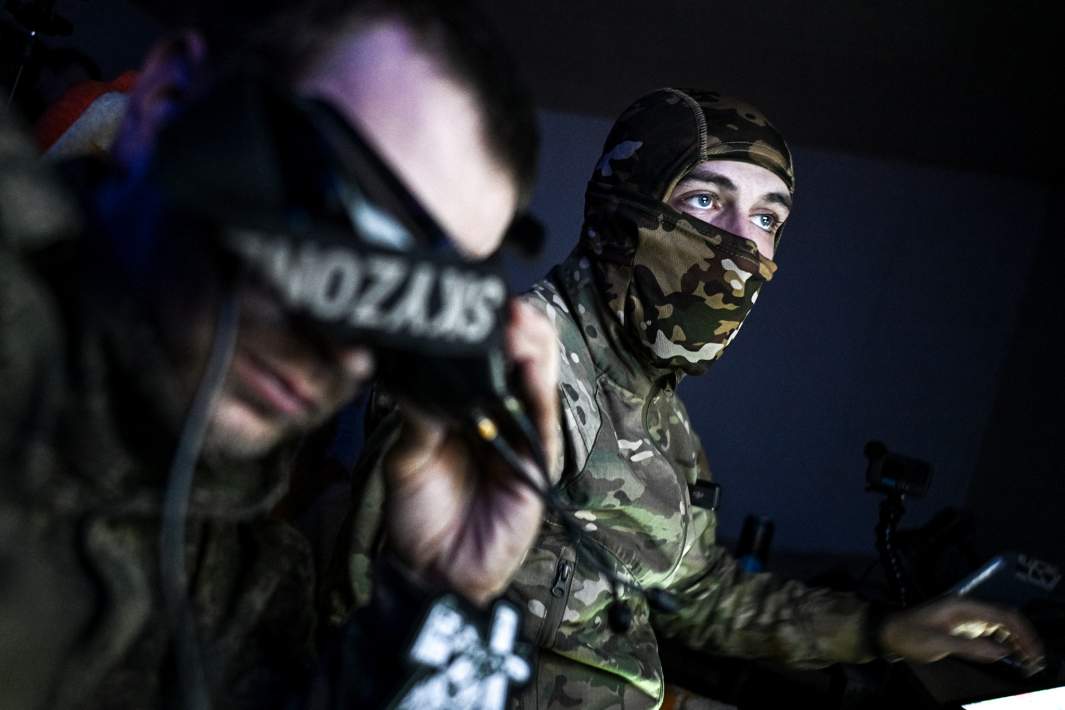 Боевая работа расчета БПЛА