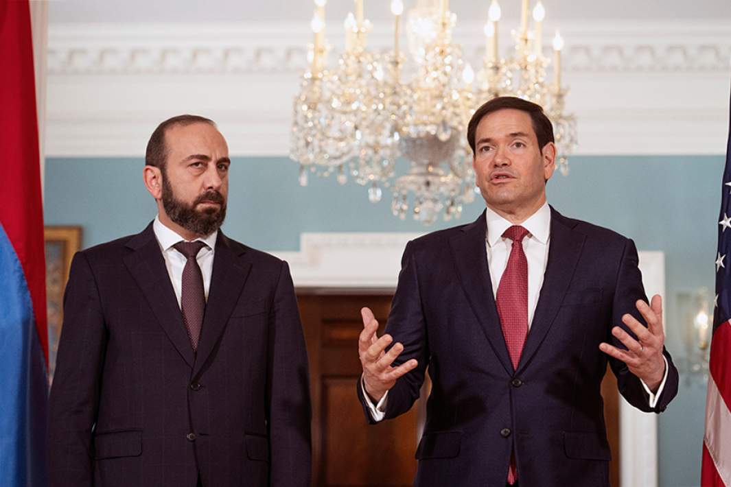 Министр иностранных дел Армении Арарат Мирзоян и госсекретарь США Марко Рубио