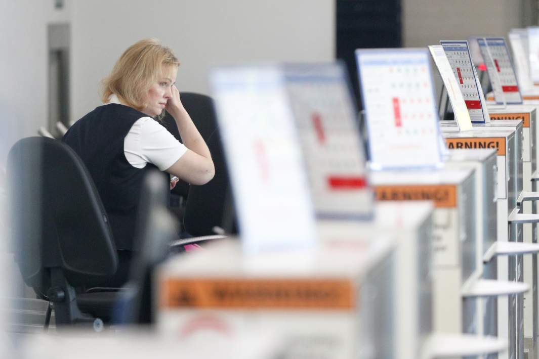 Стойка регистрации в аэропорту 