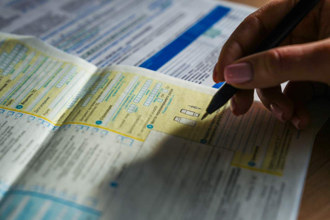 Заполнение европротокола 