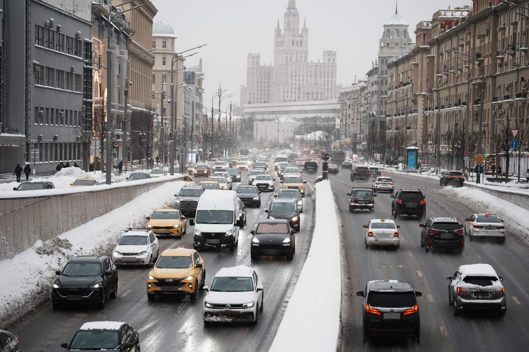 Пробки на улицах Москвы 