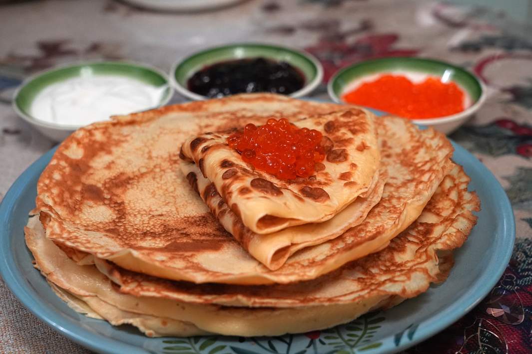 Блины с икрой 