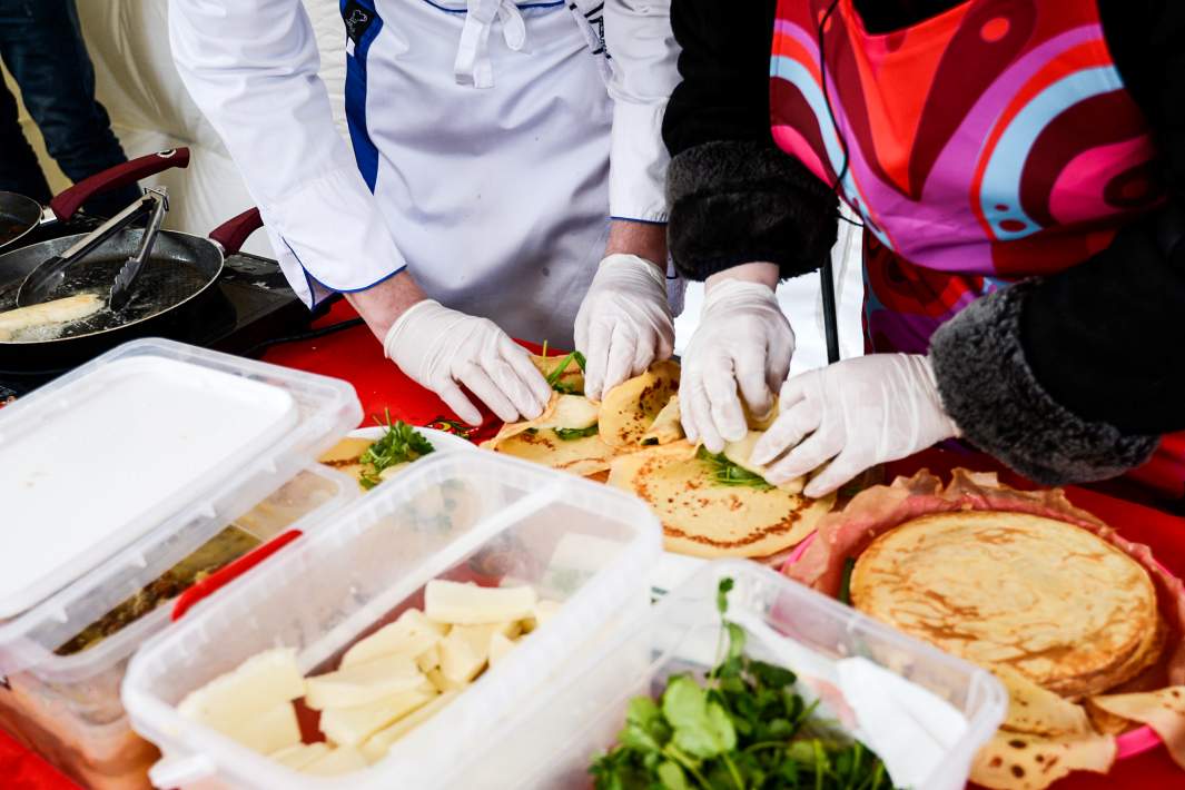 Готовка блинов 