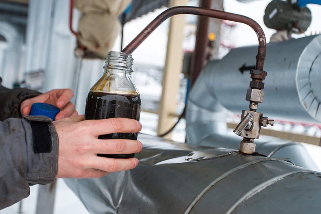 Отбор пробы товарной нефти