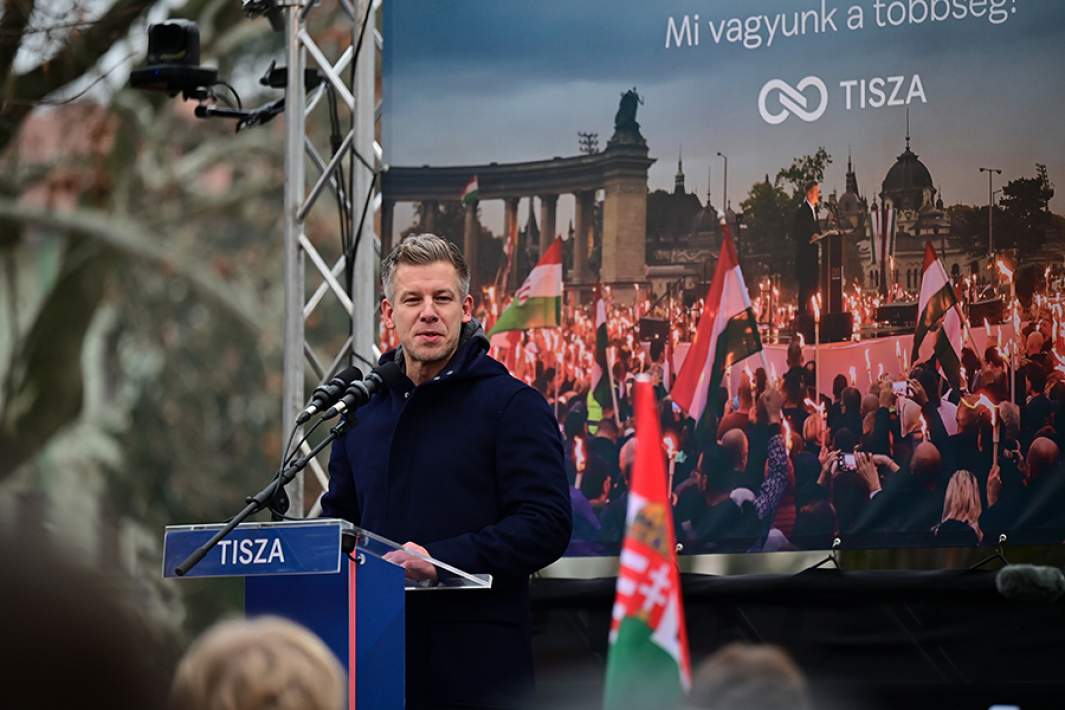 Лидер оппозиционной партии «Тиса» Петер Мадьяр