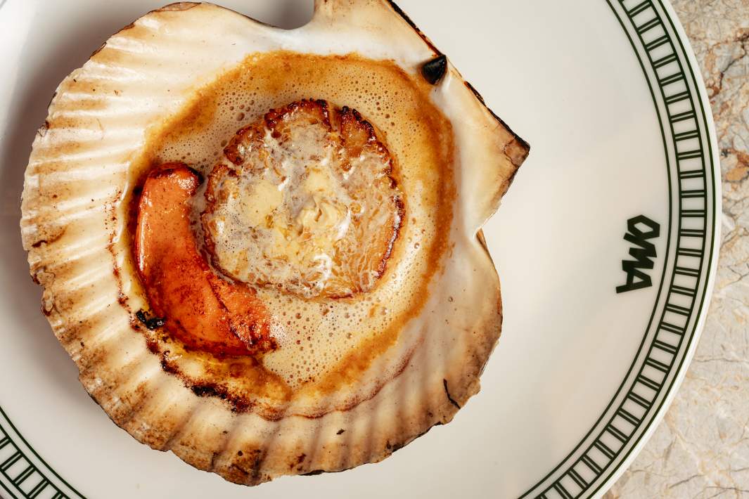 Гребешок на гриле