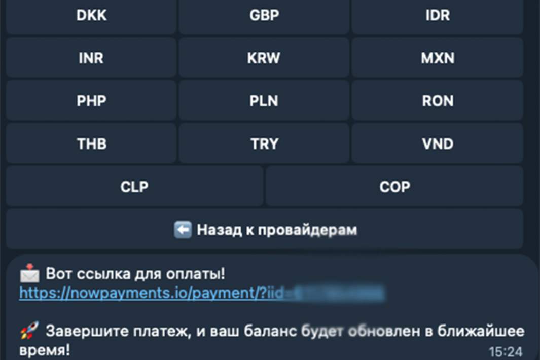 Форма пополнения баланса на сайте Manticore выдает на безальтернативной основе единственный способ оплаты – по ссылке через сервис NOW Payments.
