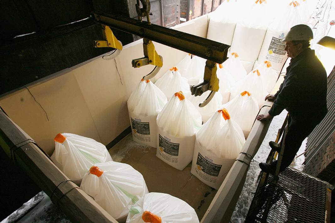 Погрузка удобрений