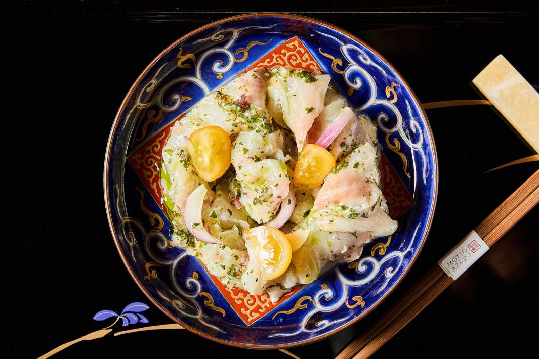 Дорадо в стиле никкей с тигриным молоком