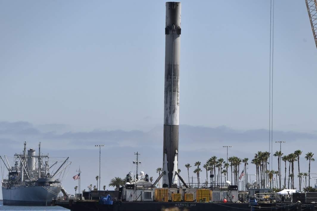 Возвращение ракеты-носителя Iridium-2 в рамках миссии SpaceX