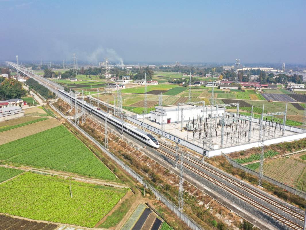 Скоростной поезд в Тибете 