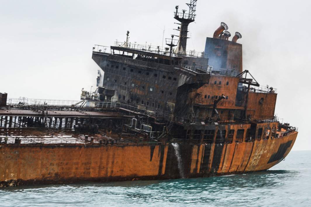 Уничтоженный танкер 