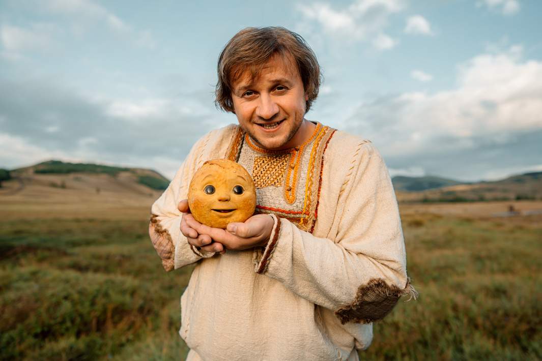 Дмитрий Журавлев на съемках фильма «Последний богатырь. Колобок»