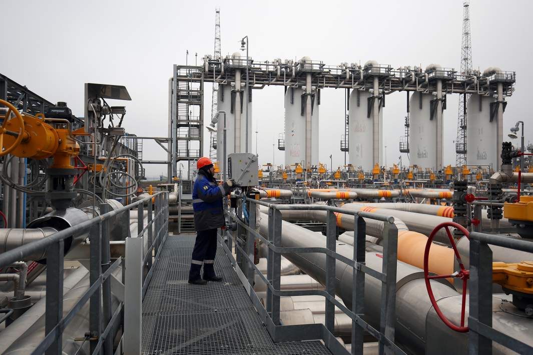 Компрессорная станция «Казачья», входящая в систему газопроводов для обеспечения поставок газа для «Турецкого потока»